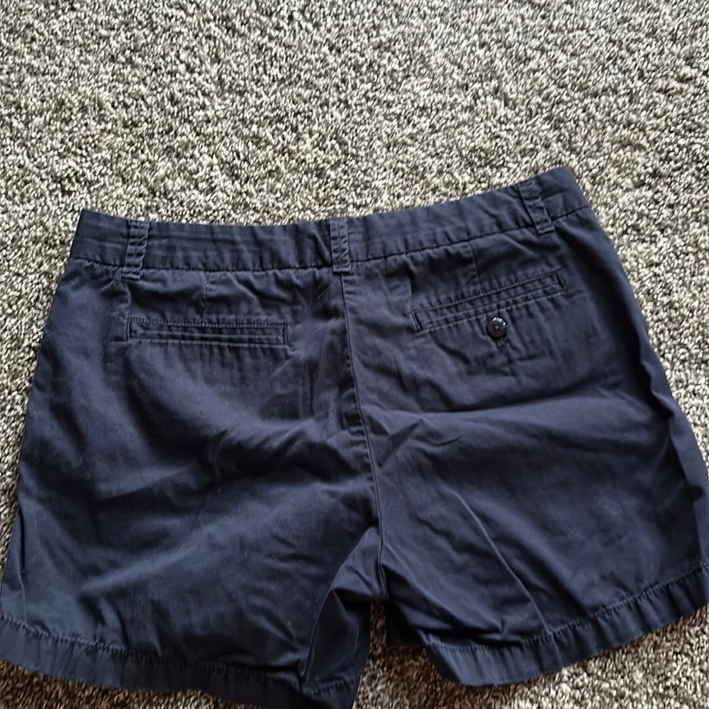 J. Crew Navy Blue Chino Shorts - Picture 2 of 4